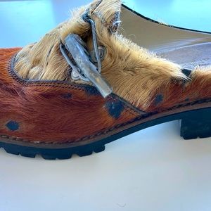Snow Winter Boot Clog with Fur & Leather